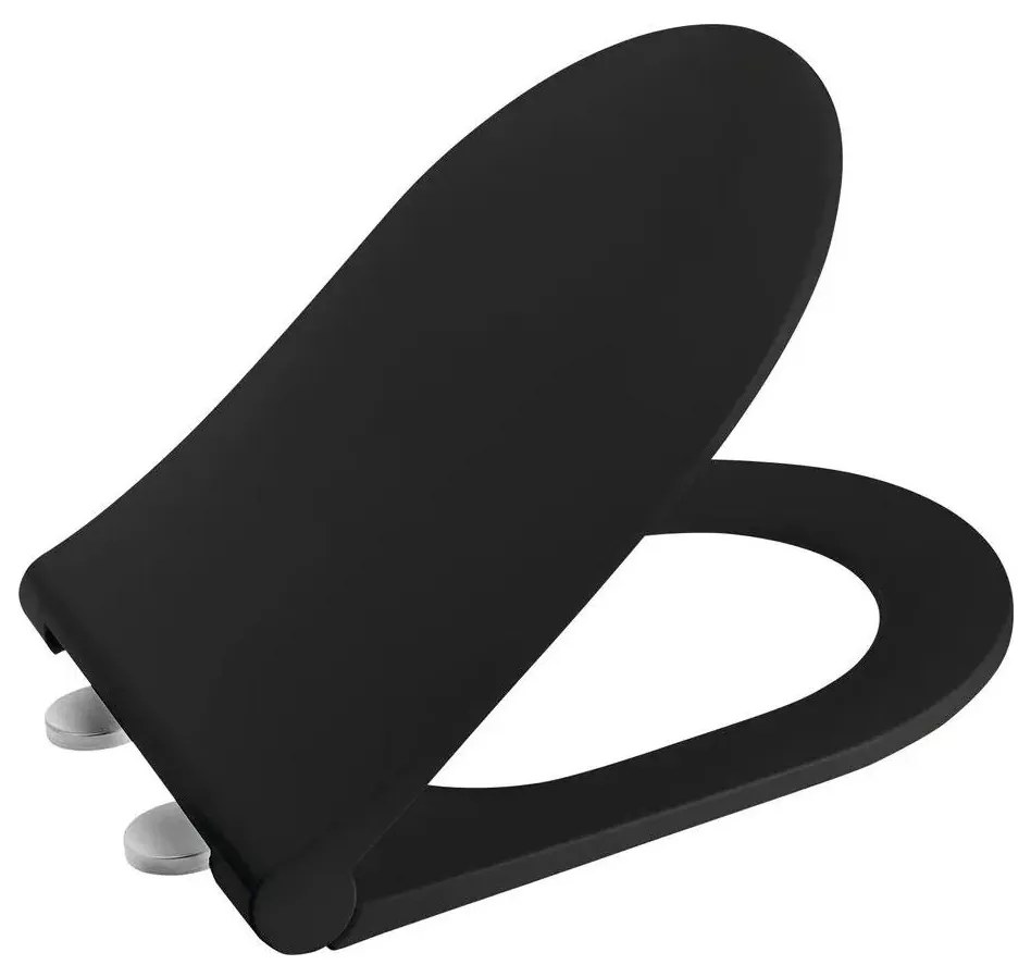 Sapho - WC-ülőke SoftClose AVVA SLIM matt fekete