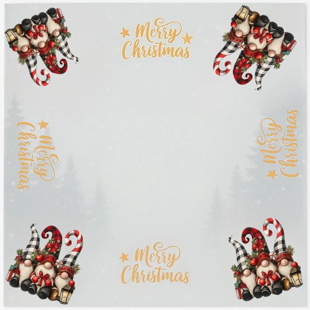 Karácsonyi terítő Manó lámpás 140 x 180 cm TiaHome