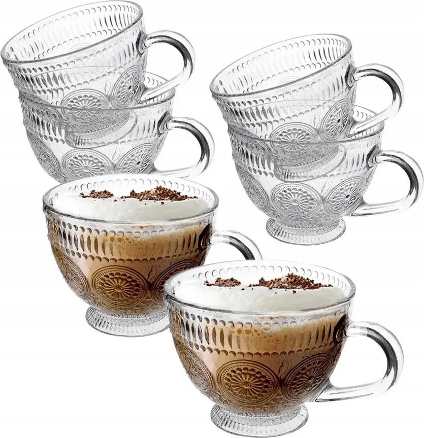 Daisy mintás kávéscsésze szett 430 ml 6db-os