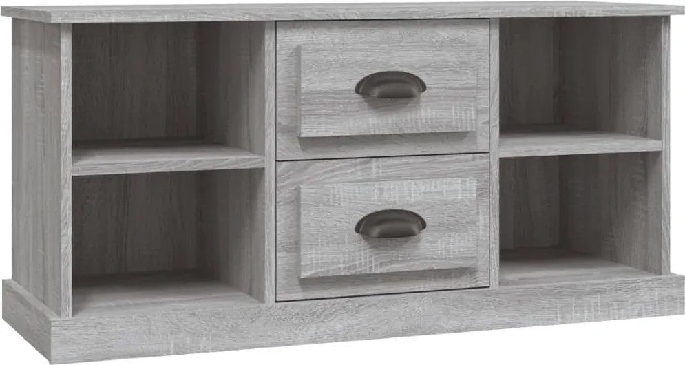 vidaXL szürke sonoma színű szerelt fa TV-szekrény 99,5x35,5x48 cm