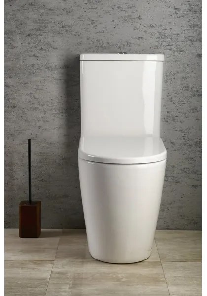 Sapho - kombinált WC TURKU alsó/hátsó lefolyás kerámia/fehér