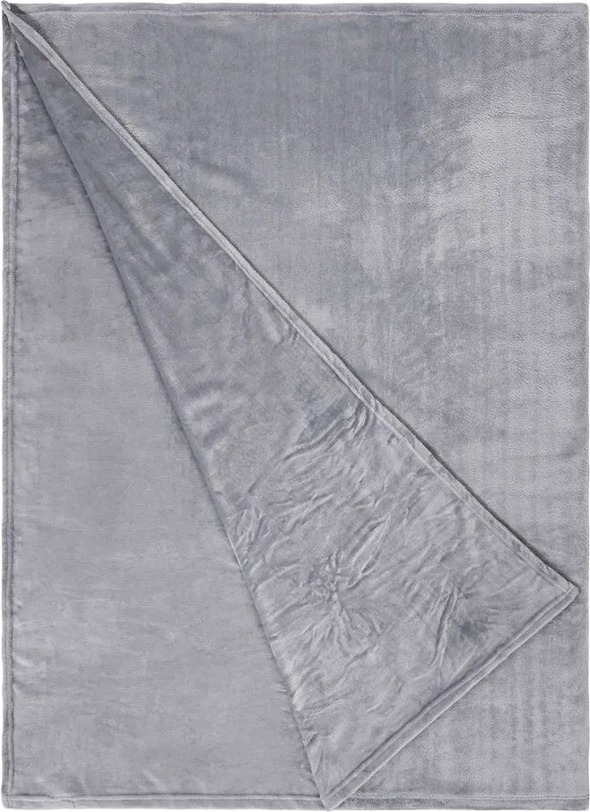 LAZY DAYS polár takaró, világosszürke 200 x 150cm
