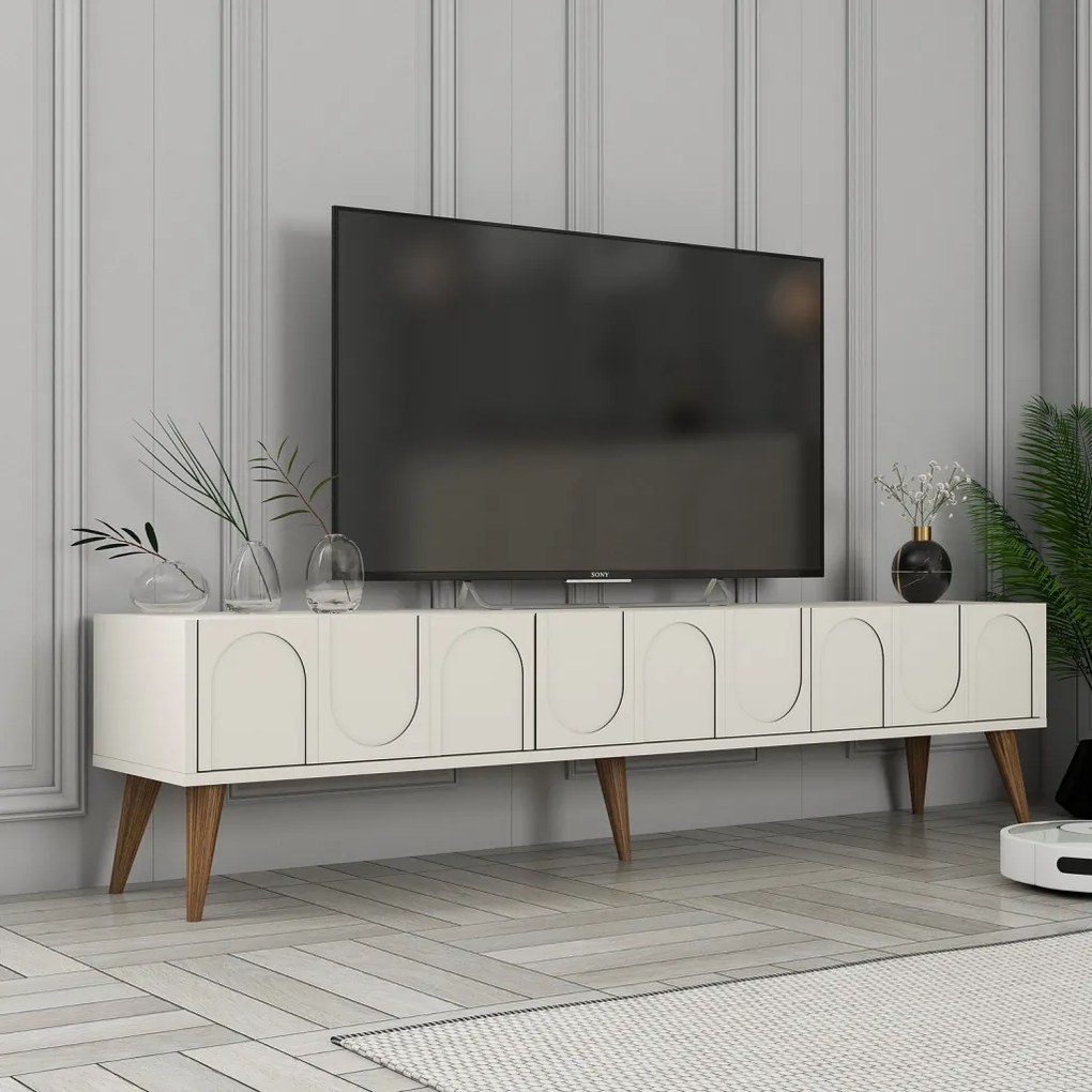 Lyon TV-állvány, krém-dió, 180 cm – TR845HCT5596