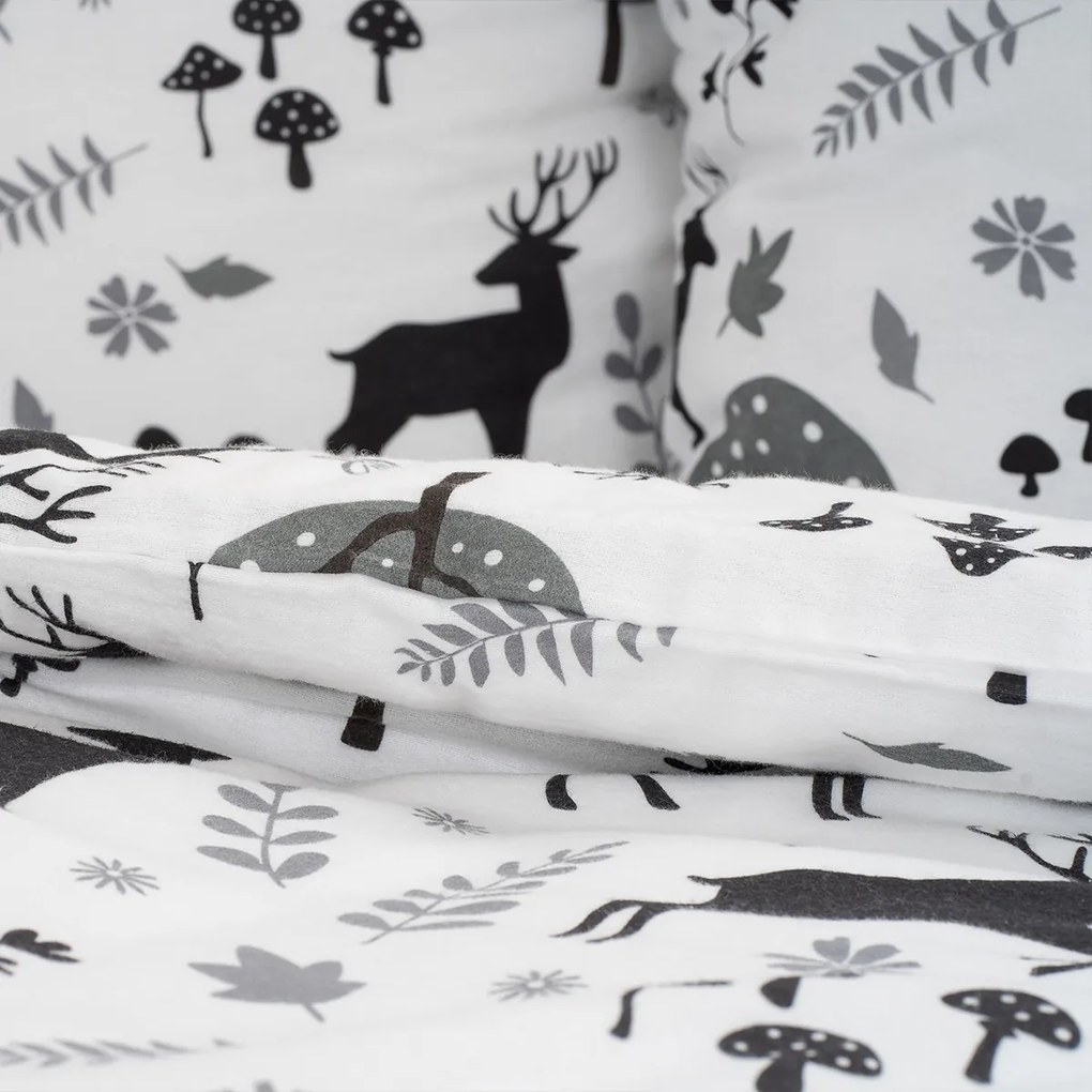 4Home Flanel ágynemű Autumn Forest, 220 x 200 cm, 2 db 70 x 90 cm