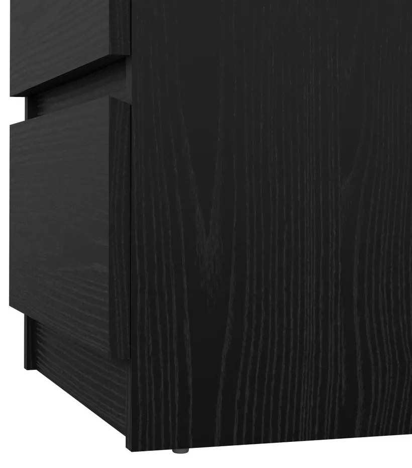 Simplicity III éjjeliszekrény, fekete