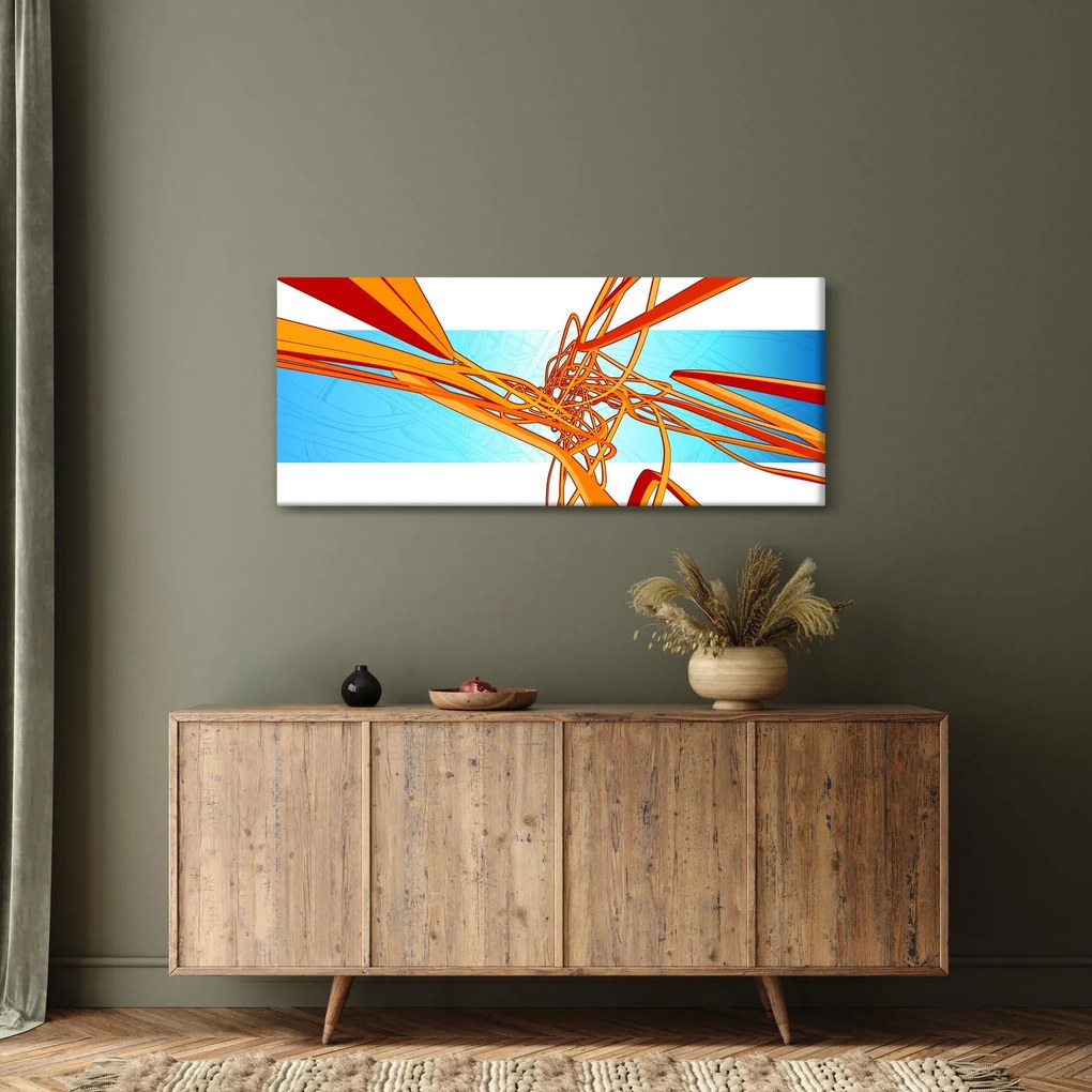 Kép - Összefonódó vonalak, absztrakciók (120x50 cm)