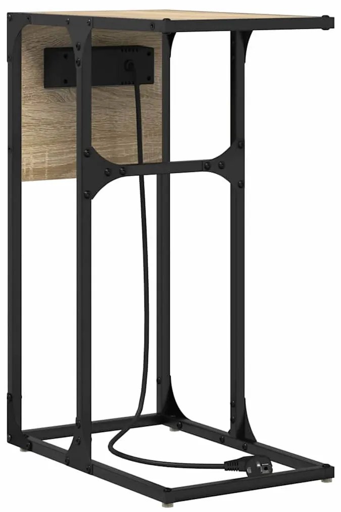 Éjjeli asztal sonoma tölgy Faanyag