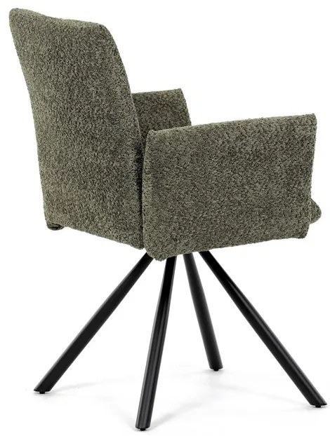 Zöld Bouclé Étkezőszék. DCH-W1117 GRN2