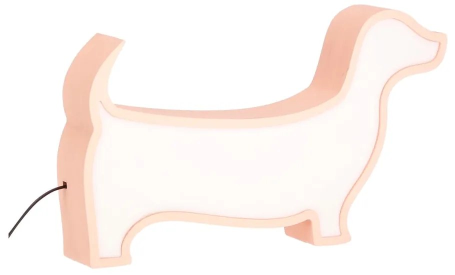 Rózsaszín gyerek éjjelilámpa Dog – Candellux Lighting
