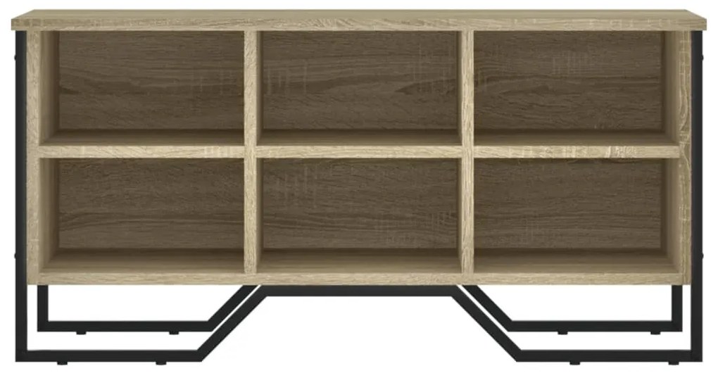 sonoma tölgy színű szerelt fa cipőszekrény 90 x 38 x 45,5 cm
