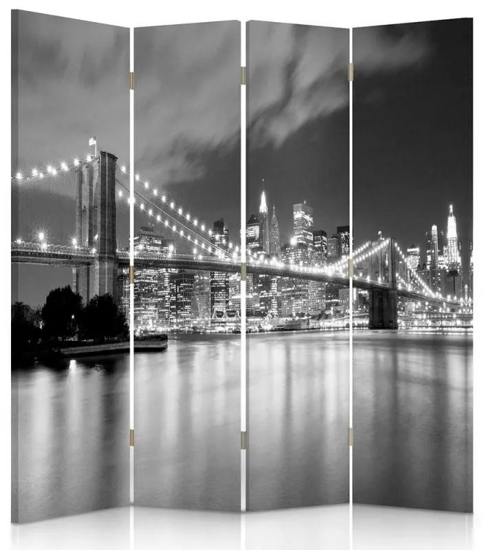 Gario Paraván Brooklyn híd panorámája Méret: 145 x 170 cm, Kivitelezés: Klasszikus paraván