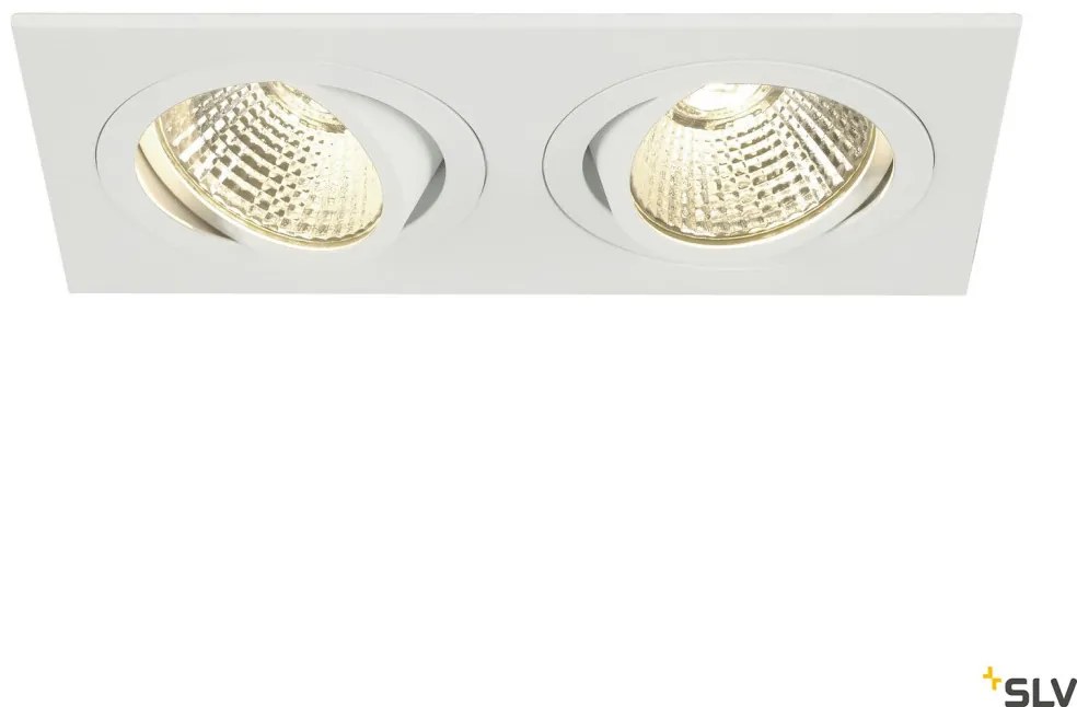 SLV NEW TRIA 1 SET 113921 Beépíthető spotlámpa 2x14W/LED 3000K 1250LM IP20