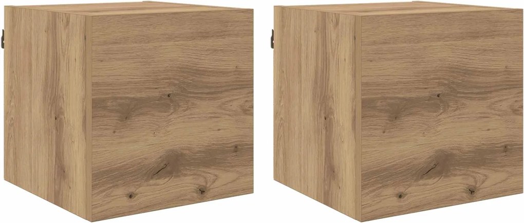vidaXL TV szekrény Artisan tölgy 30,5 x 30 x 30 cm Faanyag
