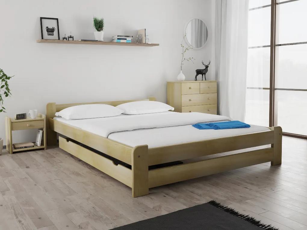 Emily ágy 140x200 cm, fenyőfa Ágyrács: Ágyrács nélkül, Matrac: Deluxe 10 cm matrac