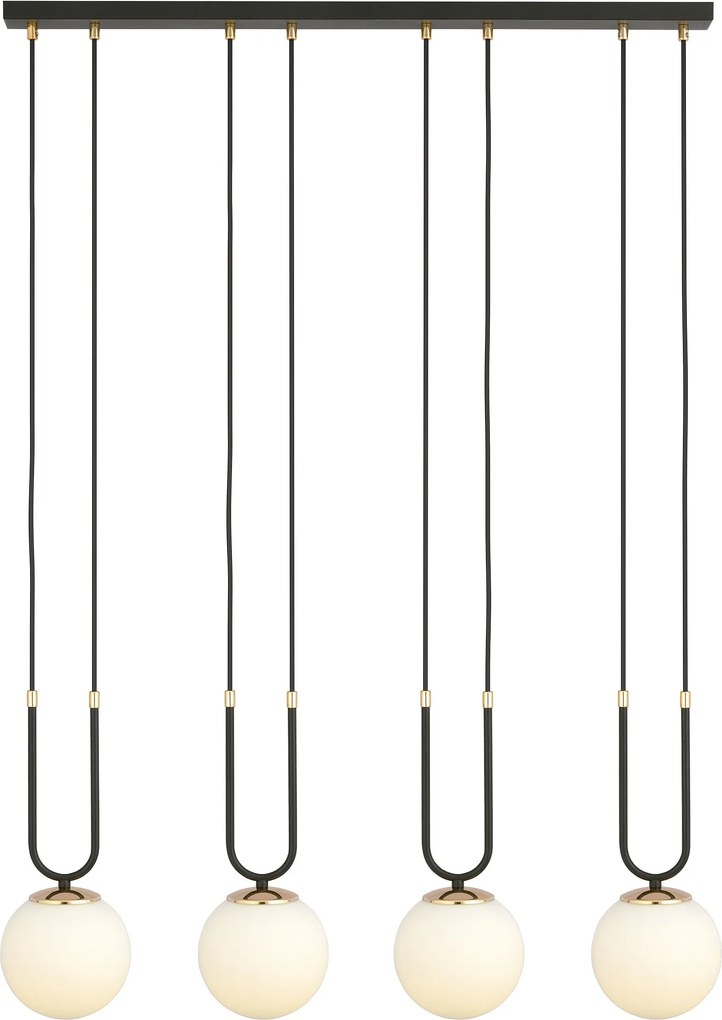Emibig modern függeszték glam fehér fekete emi1112/4