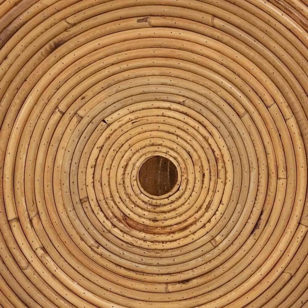 Rattan kerek tárolóasztal ø 60 cm – Ixia