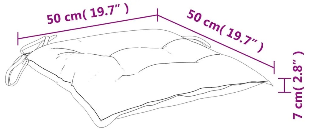 4 db fekete oxford szövet raklappárna 50 x 50 x 7 cm