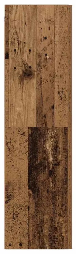 antik fa színű szerelt fa TV-szekrény 30,5 x 30 x 110 cm
