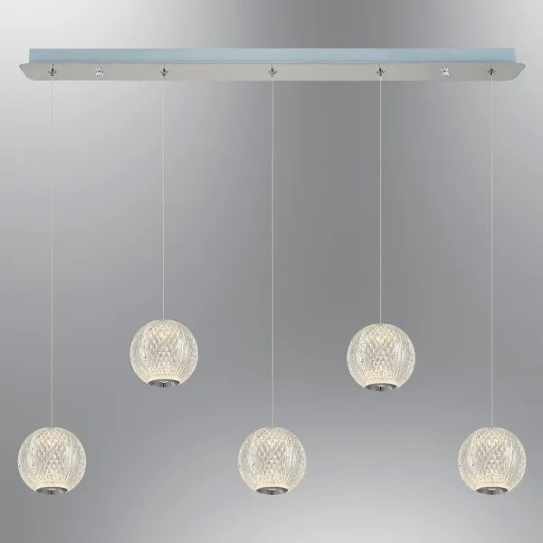 LED csillár zsinóron CREMONA 5xLED/5W/230V 3000K matt króm