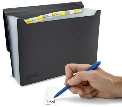 Harmonikamappa, A4, PP, 13 rekeszes, RAPESCO Germ-Savvy&amp;#8482;, matt fekete (IR1638)