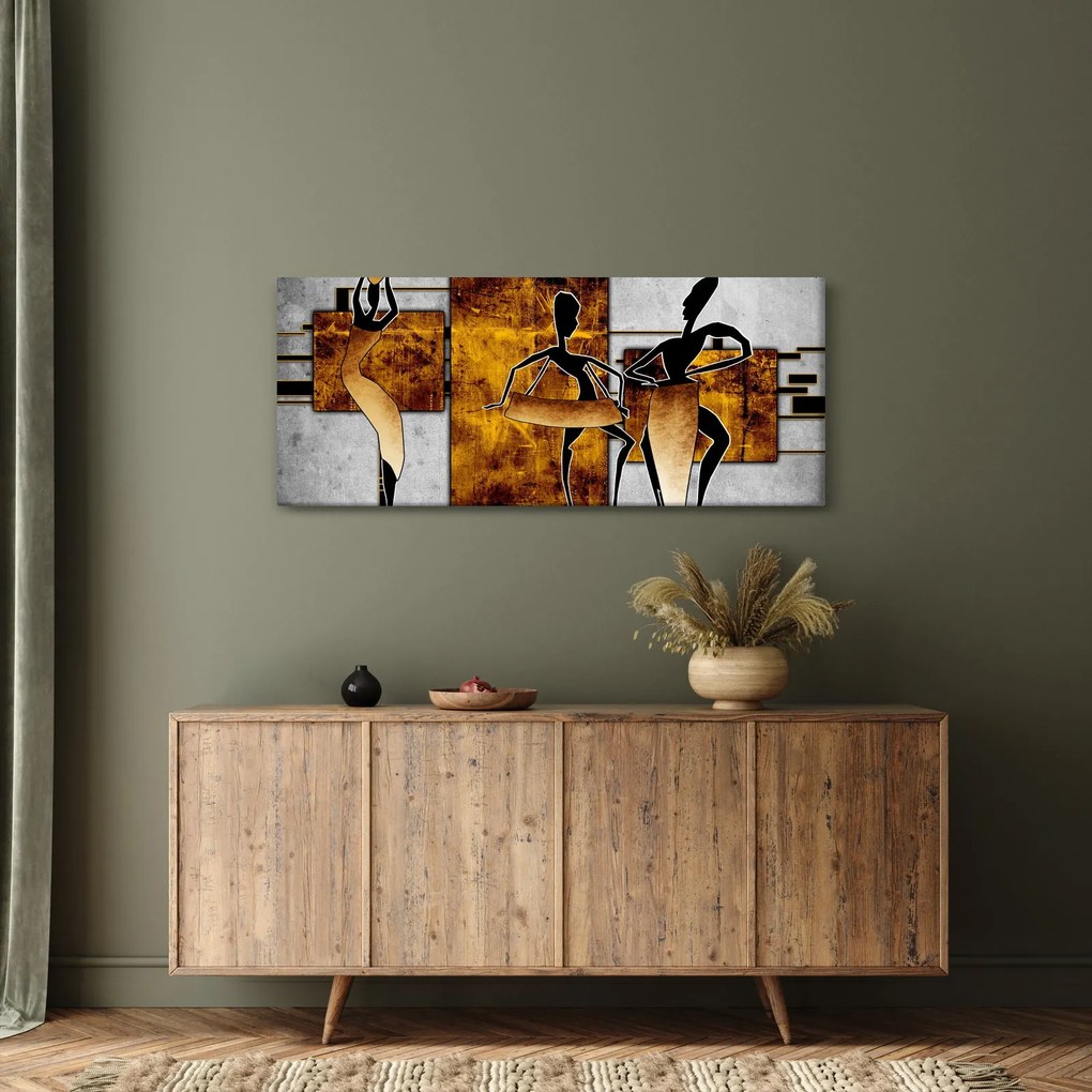 Kép - Az afrikai kultúra motívumai (120x50 cm)