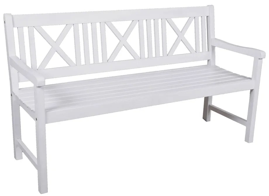 Fehér tömörfa kerti pad Malmö – Garden Pleasure