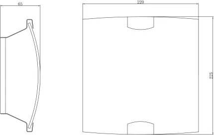 Globo 40403W2 Fali króm, fehér üveg ,LxBxH:220x260x80, exkl. 1xE27 ILLU 60W 230V