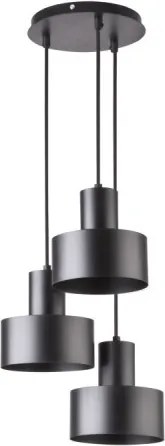 SIGMA LIGHTING 30900 RIF Többágú Függesztett Lámpa Fekete E27 IP20