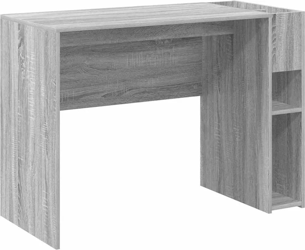 vidaXL Asztal Szürke Sonoma 109 x 50 x 78 cm Faanyag