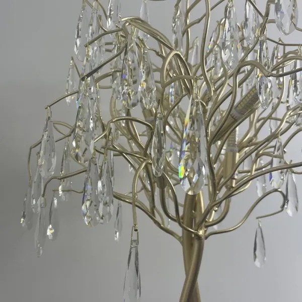 Kristály asztali lámpa 5xG9/40W/230V arany