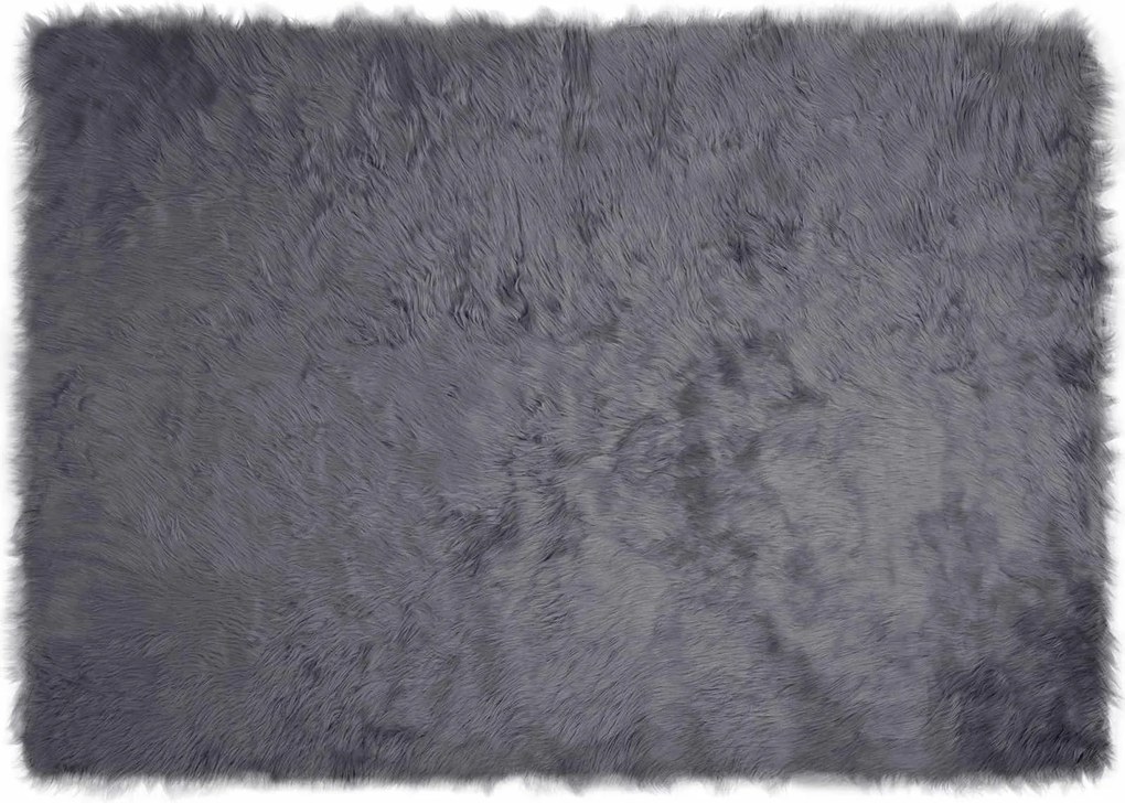 vidaXL Műgyapjú Szőnyeg Tafalla Antracit 140 x 200 cm Poliészter