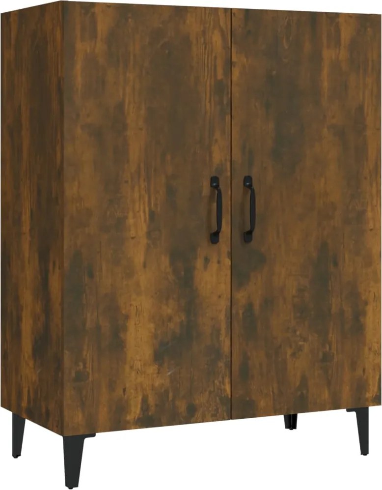 vidaXL füstös tölgyszínű szerelt fa tálalószekrény 70 x 34 x 90 cm