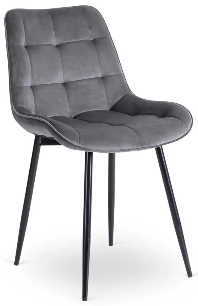 Szürke Bársony Étkezőszék. CHRIS