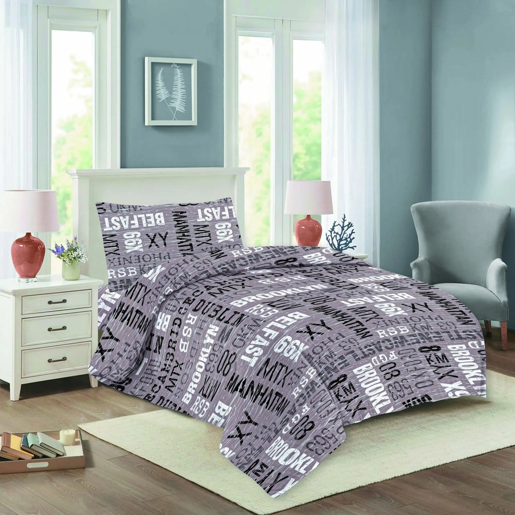 Manhattan pamut lepedők 200x140cm+90x70cm TiaHome