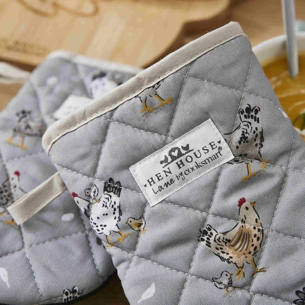 Pamut edényfogó kesztyű szett 2 db-os Hen House – Cooksmart ®