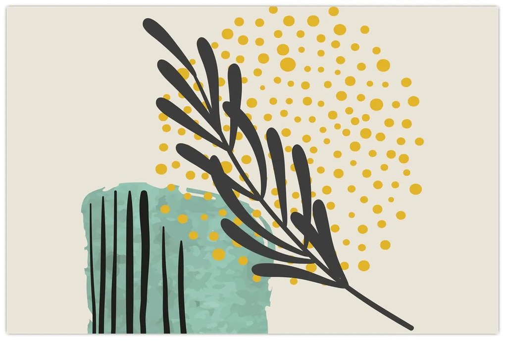 Kép - Absztrakt lapok N⁰3 (90x60 cm)