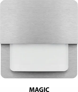 Lépcsővilágító lámpatest Pawbol 0,8W Led 7,5cm ezüst Magic 12V