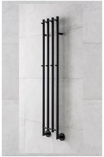 P.M.H. MO1B-RK - Elektromos törölközőszárító MONA 93W/230V 153,3 cm IP44 fekete