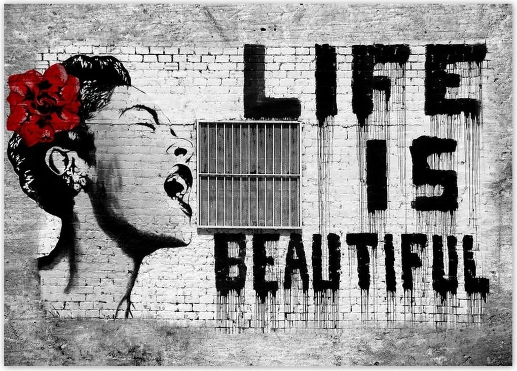 Poszterek 70x50 Banksy Life is Beautiful