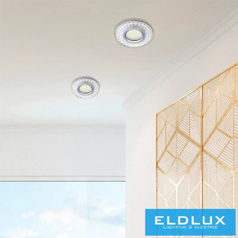 ELDLUX TEKLA süllyesztett lámpatest LED 3W NW GU10 króm