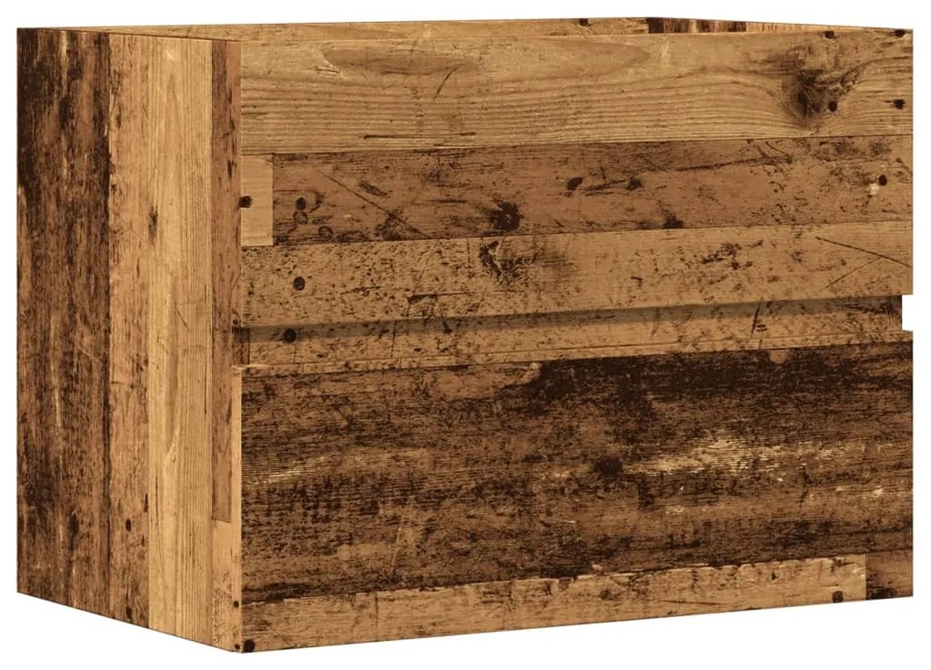 Antik fa színű szerelt fa fürdőszobaszekrény 60 x 38,5 x 45 cm