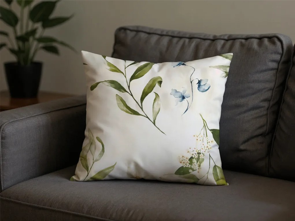 2 db Díszpárnahuzat mikroszálas KARDA 45x45 cm, fehér