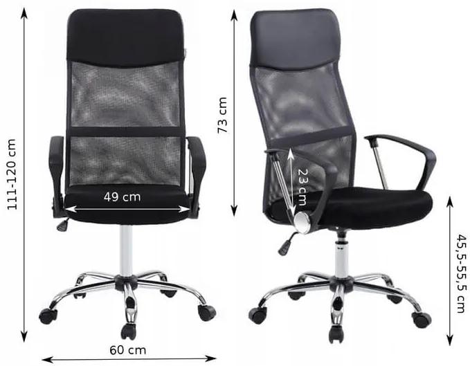 Ergonomikus irodai szék BLACK
