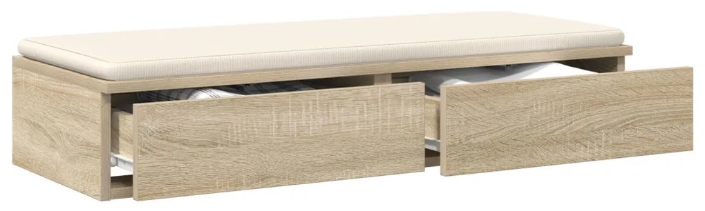 Ágyfiókok fiókkal sonoma tölgy 80 x 36.5 x 16.5 cm Faanyag