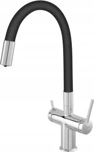 Ferro Konyhai Csaptelep Szűrt Vízhez, Fekete/króm