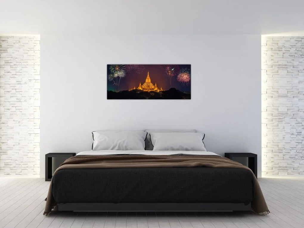 Ázsiai tűzijáték képe (120x50 cm)