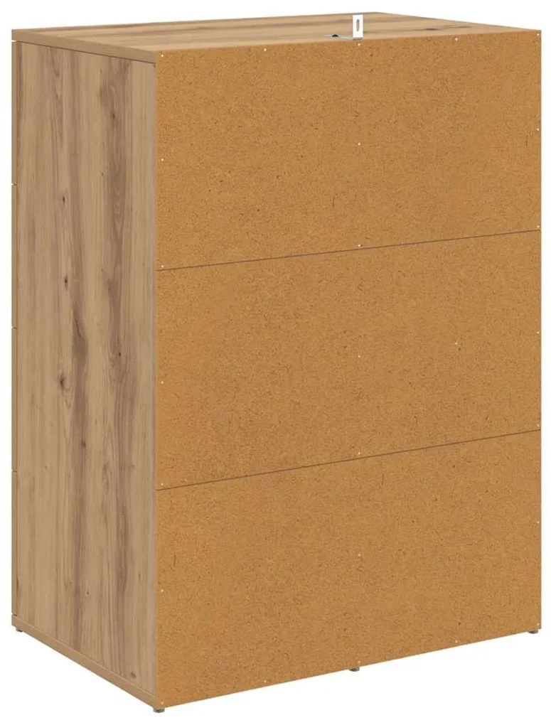 Széf fiókkal Artisan tölgy 59 x 39 x 80 cm Faanyag