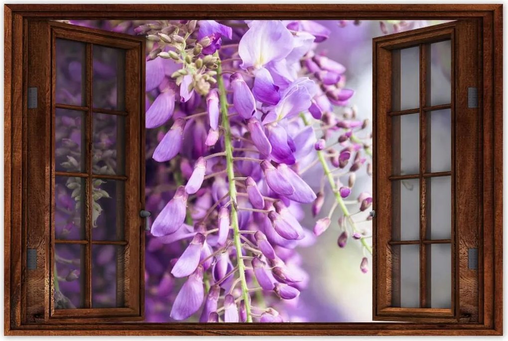 Poszterek 90x60 Lila virágok Virágok