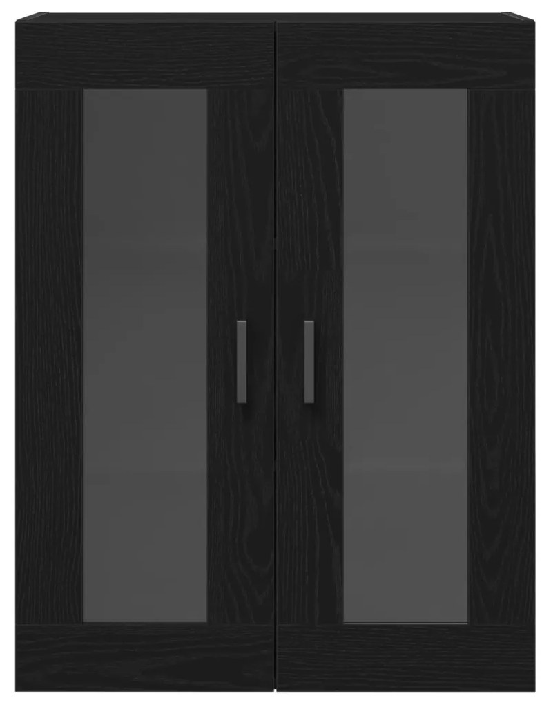 vidaXL Magasfiú 2 pcs Musta tammi 69,5 x 34 x 180 cm Faanyag