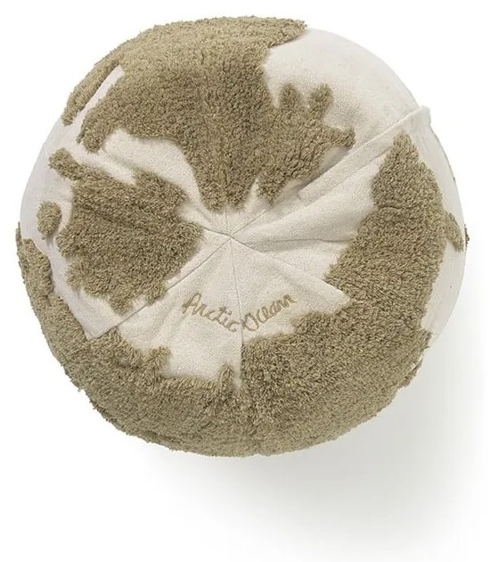 Zöld-krémszínű gyerek babzsákfotel World Map – Lorena Canals